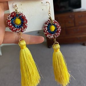 Big tassel earrings